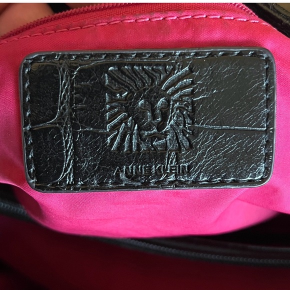 Anne Klein Crocodile Tote (Pink interior) - Picture 3 of 11